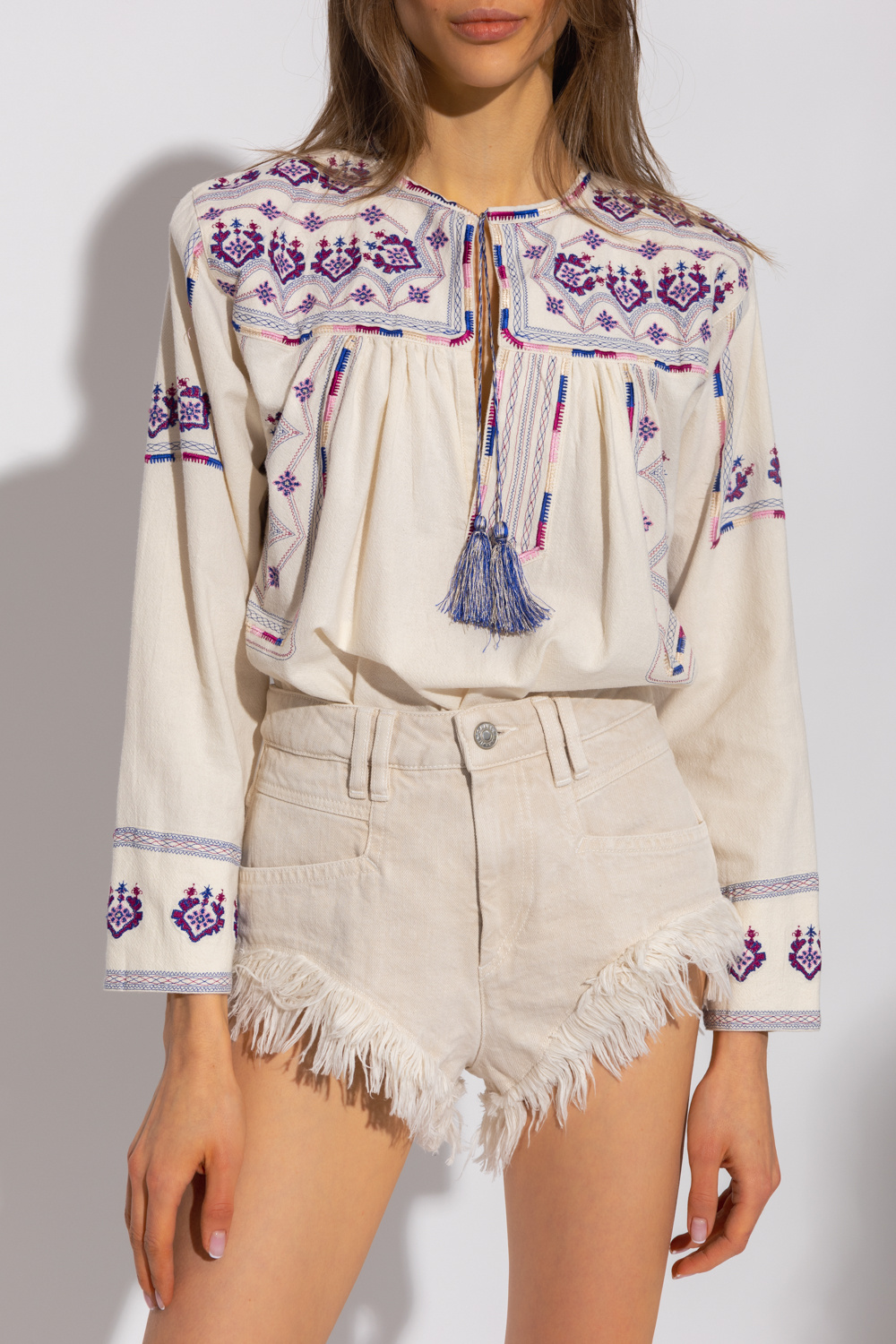 Treya' embroidered top Isabel Marant Étoile - IetpShops Morocco